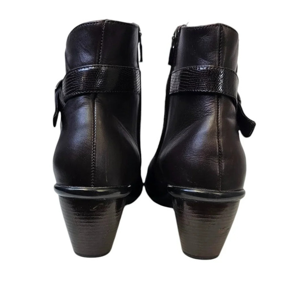 Dansko Womens Ryan Brown Leather Ankle Booties Size 41 US 10.5 - Picture 6 of 14